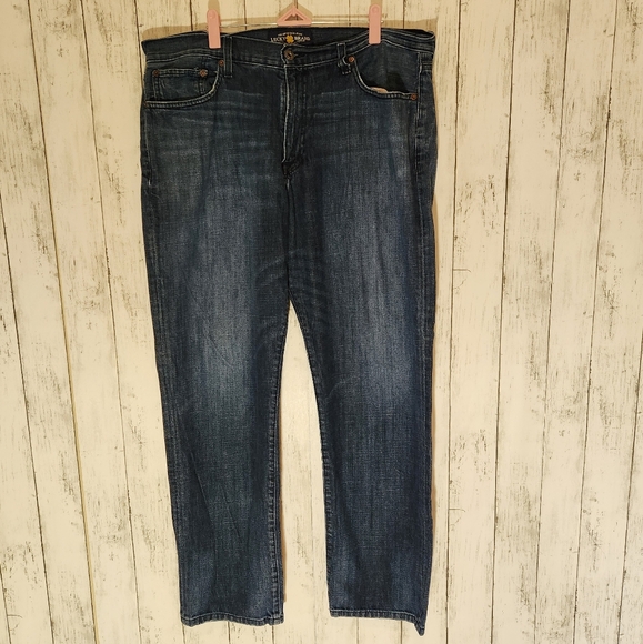 Lucky Brand Other - Lucky Brand Mens 429 Classic Straight 38x32 Dark Wash Jeans